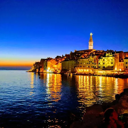 Private Courtyard Medieval Stone In Old Town Rovinj