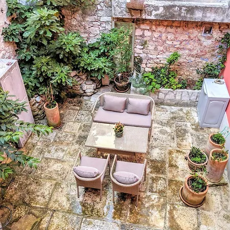 Private Courtyard Medieval Stone In Old Town